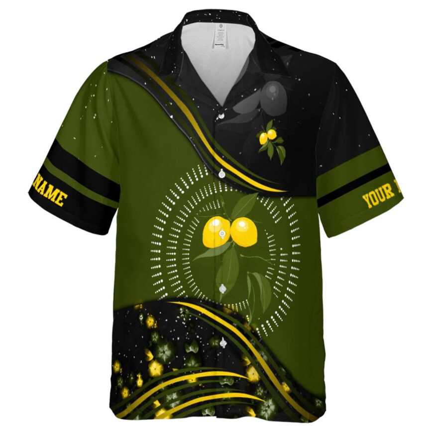Personalized Lemon Dynamic Swirl Hawaiian Shirt Fashion forward