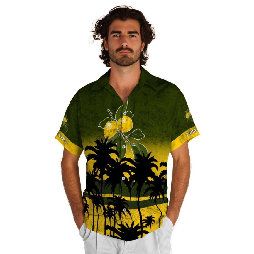 Personalized Lemon Sunset Gradient Hawaiian Shirt New Arrival