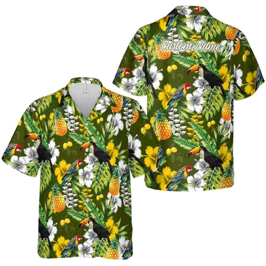 Personalized Lemon Toucan Bird Hawaiian Shirt Premium grade