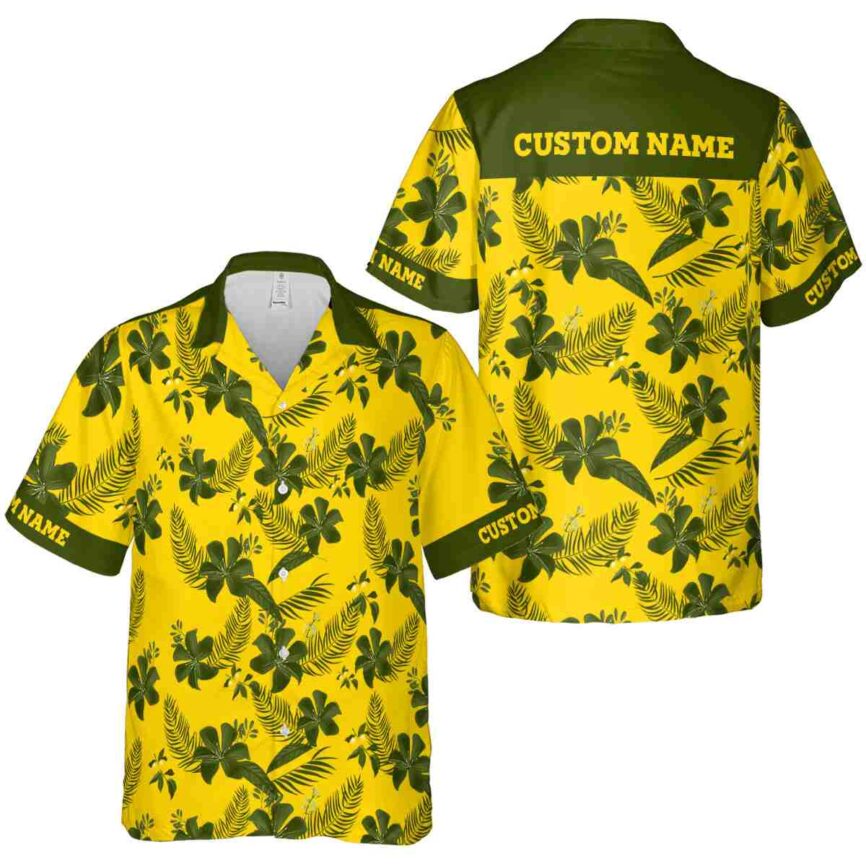 Personalized Lemon Tropical Flower Hawaiian Shirt Premium grade