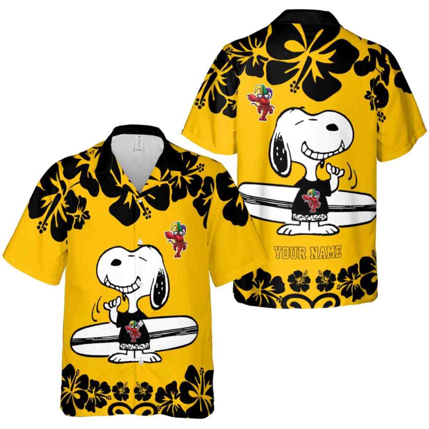 Personalized Lobster Surfing Snoopy Hawaiian Shirt Premium grade