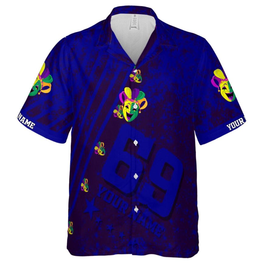 Personalized Mardi Gras Stripe Burst Hawaiian Shirt Fashion forward