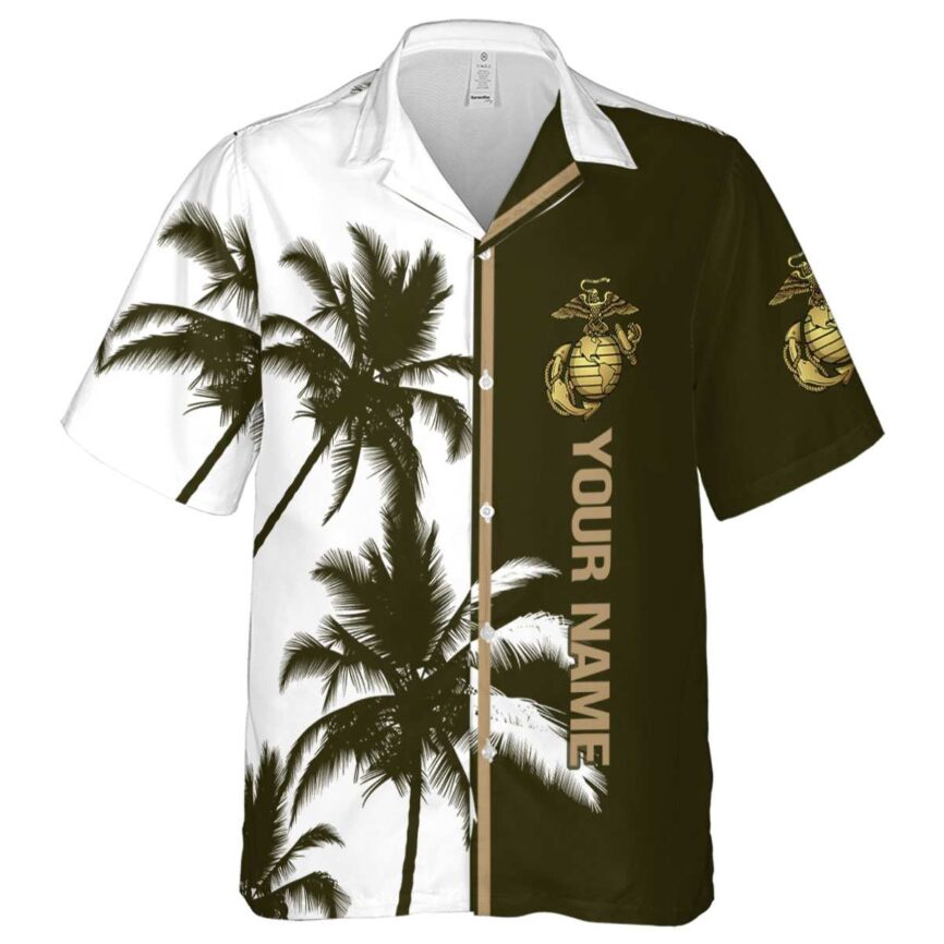 Personalized Marine Corps Beach Vibes Hawaiian Shirt Best selling