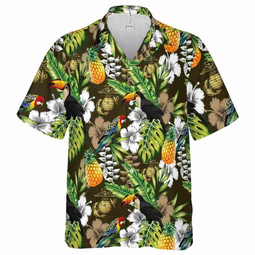 Personalized Marine Corps Toucan Bird Hawaiian Shirt Fashion forward
