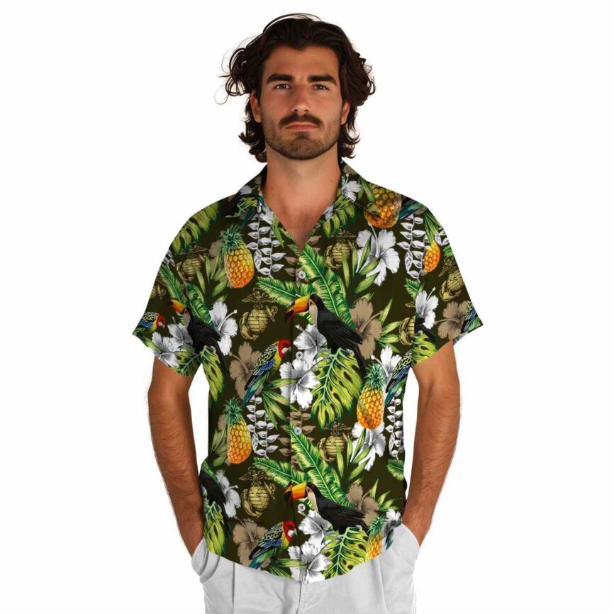 Personalized Marine Corps Toucan Bird Hawaiian Shirt New Arrival