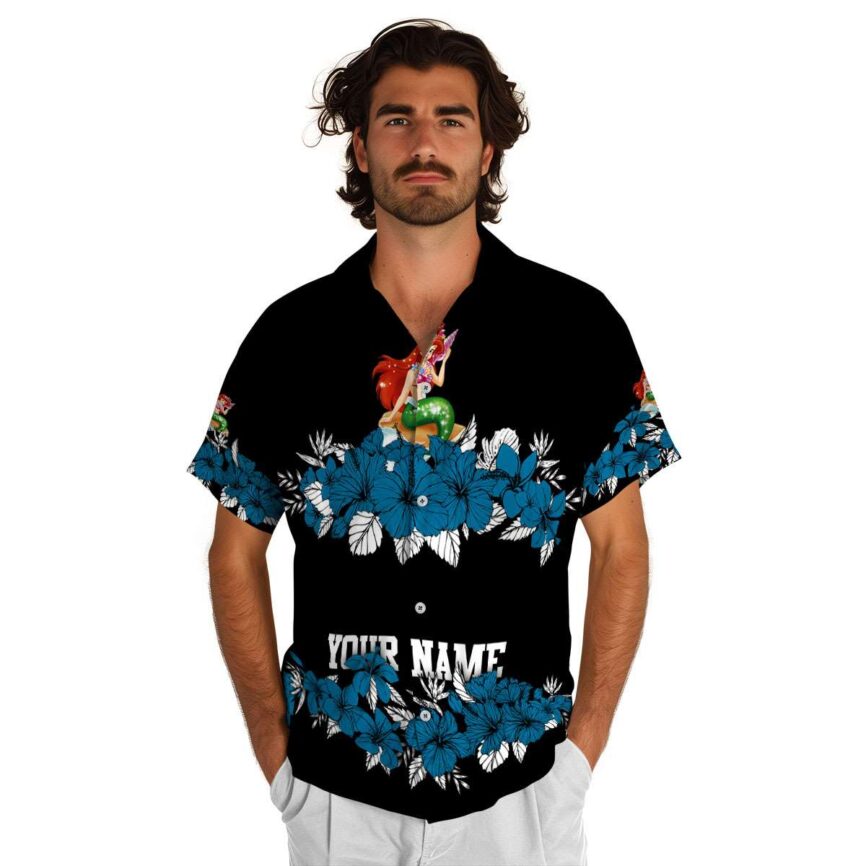 Personalized Mermaid Hibiscus Band Hawaiian Shirt New Arrival