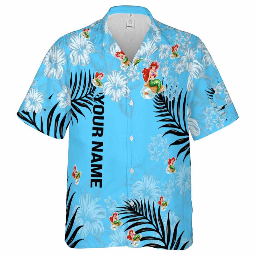 Personalized Mermaid Hibiscus Pattern Hawaiian Shirt Fashion forward