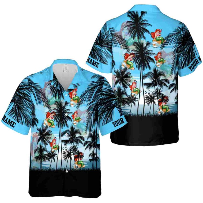 Personalized Mermaid Island Scenery Hawaiian Shirt Premium grade