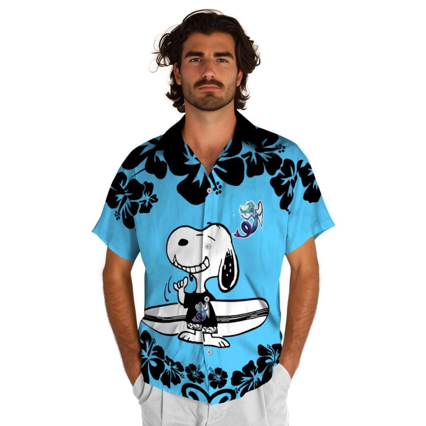 Personalized Mermaid Surfing Snoopy Hawaiian Shirt New Arrival