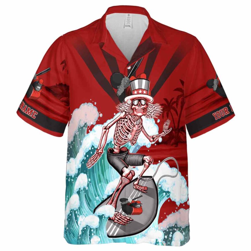 Personalized Monkey Grateful Dead Motif Hawaiian Shirt Fashion forward