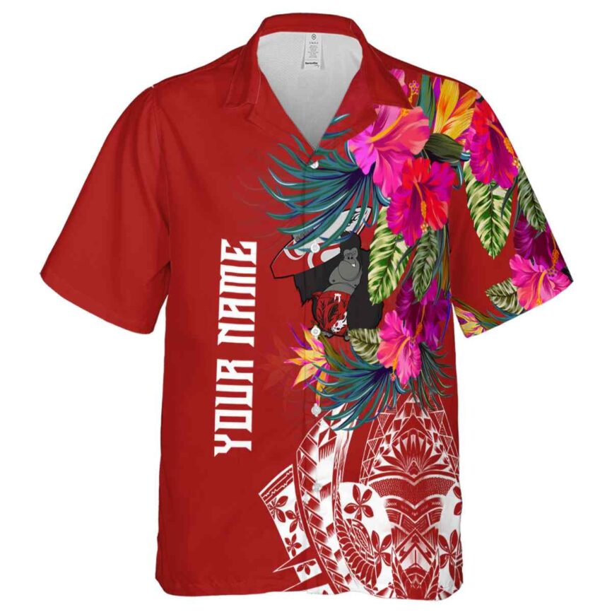 Personalized Monkey Polynesian Flowers Hawaiian Shirt Fashion forward