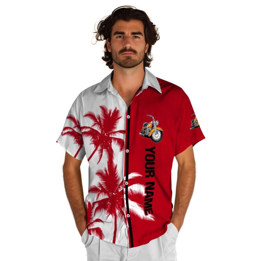 Personalized Motorcycle Beach Vibes Hawaiian Shirt High quality