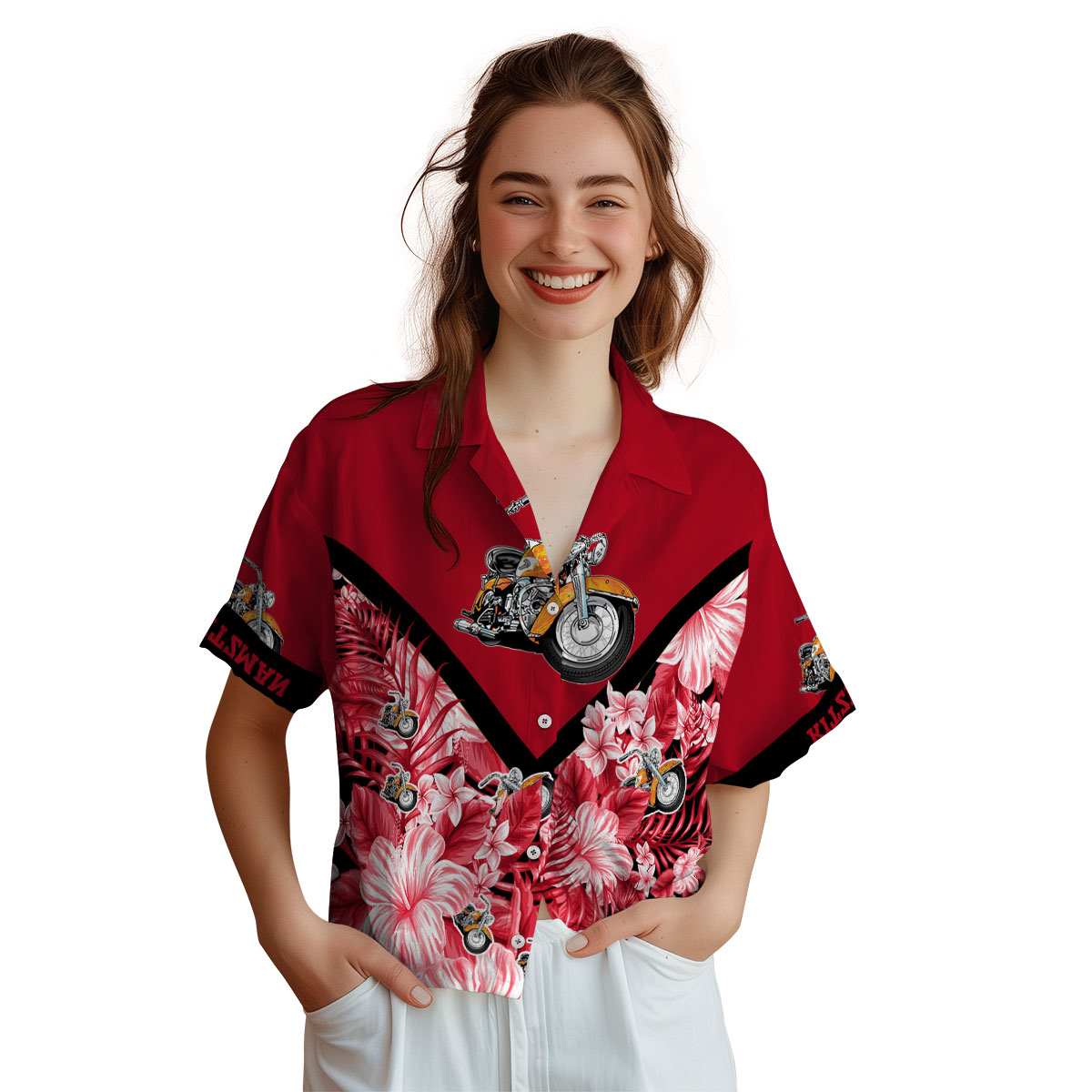 Personalized Motorcycle Bold Floral Number Hawaiian Shirt Top rated Personalized Motorcycle Bold Floral Number Hawaiian Shirt Top rated