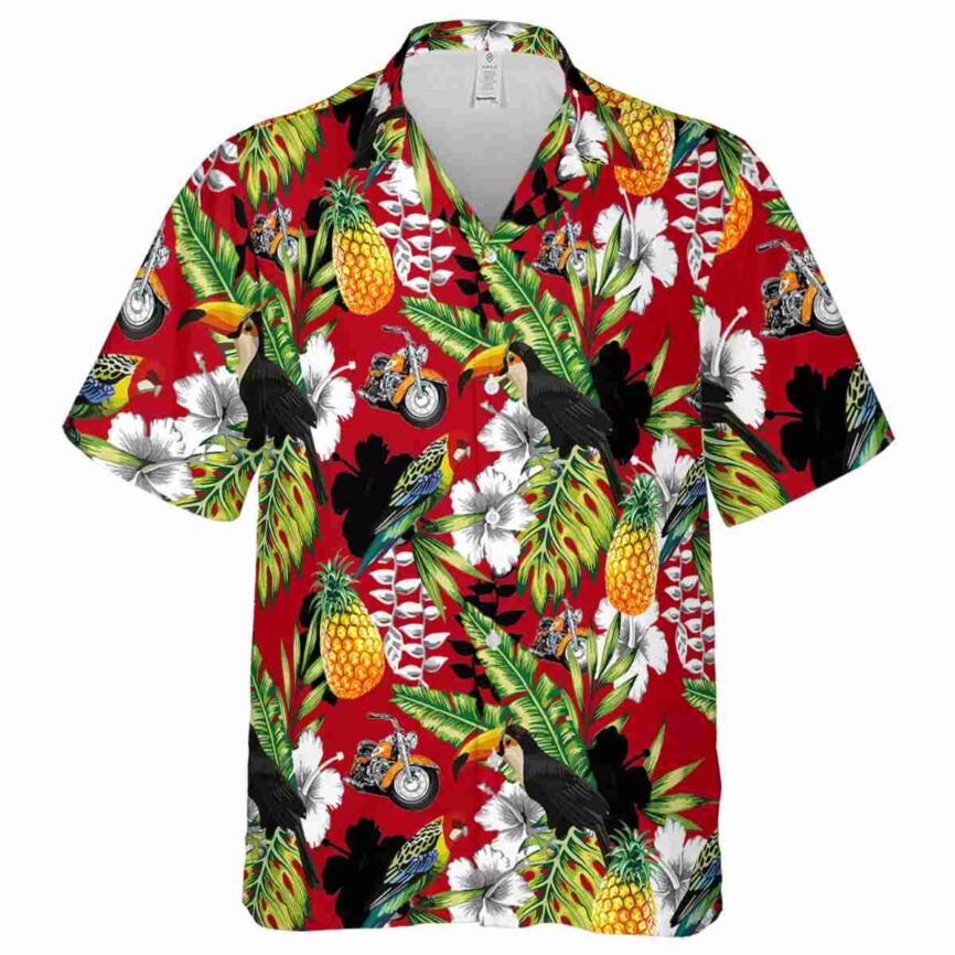 Personalized Motorcycle Toucan Bird Hawaiian Shirt Fashion forward