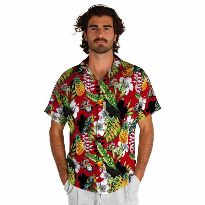 Personalized Motorcycle Toucan Bird Hawaiian Shirt New Arrival