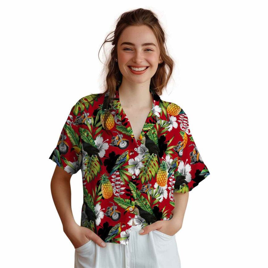 Personalized Motorcycle Toucan Bird Hawaiian Shirt Top rated