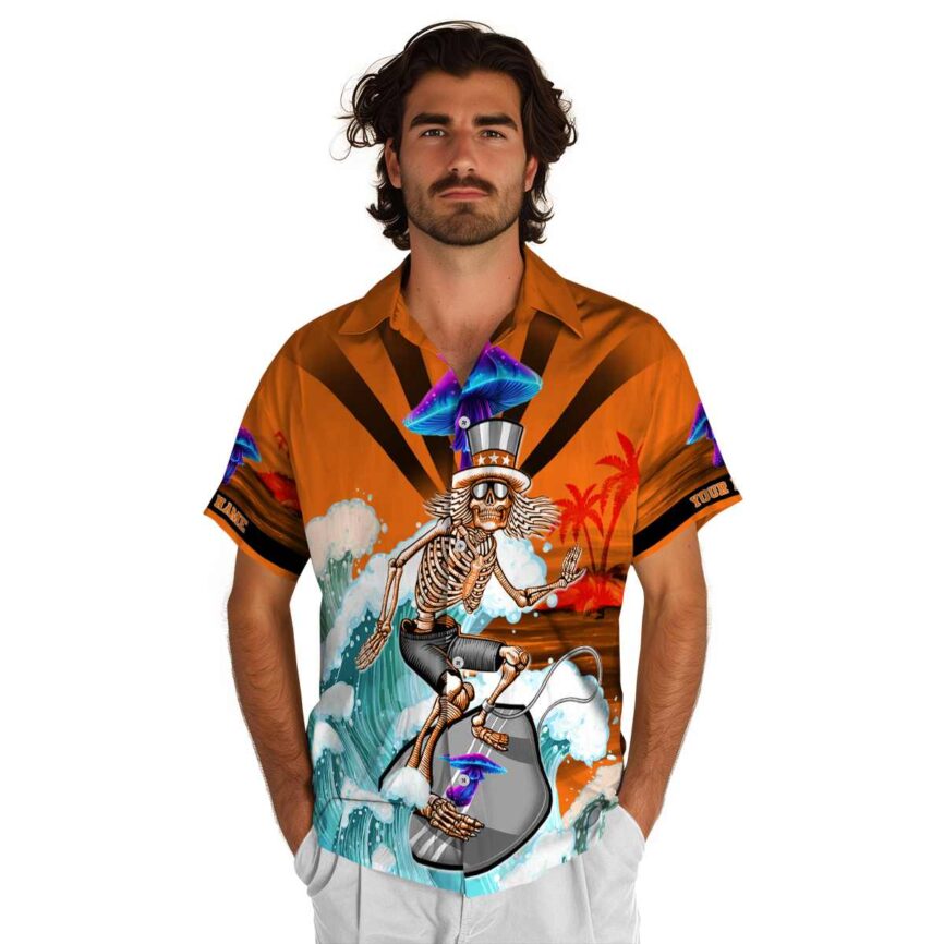 Personalized Mushroom Grateful Dead Motif Hawaiian Shirt New Arrival
