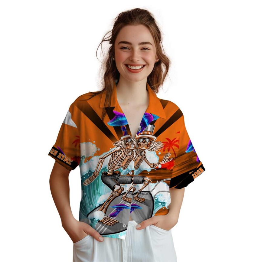 Personalized Mushroom Grateful Dead Motif Hawaiian Shirt Top rated