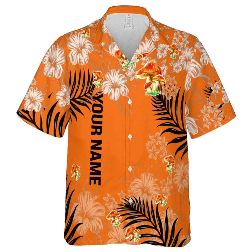Personalized Mushroom Hibiscus Pattern Hawaiian Shirt Fashion forward
