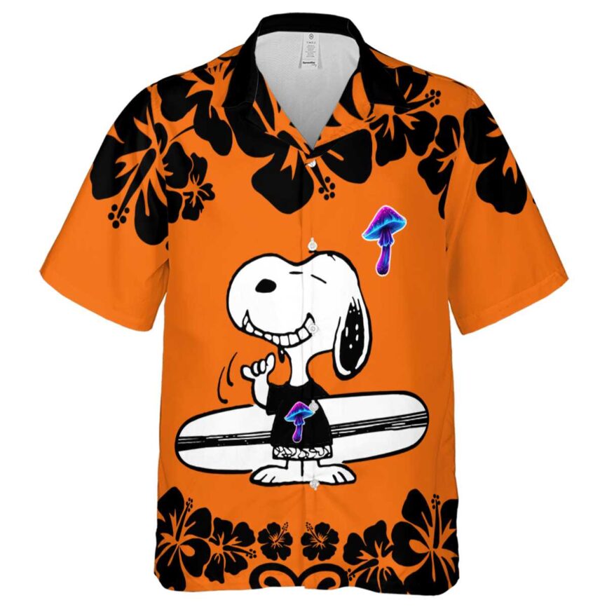 Personalized Mushroom Surfing Snoopy Hawaiian Shirt Fashion forward