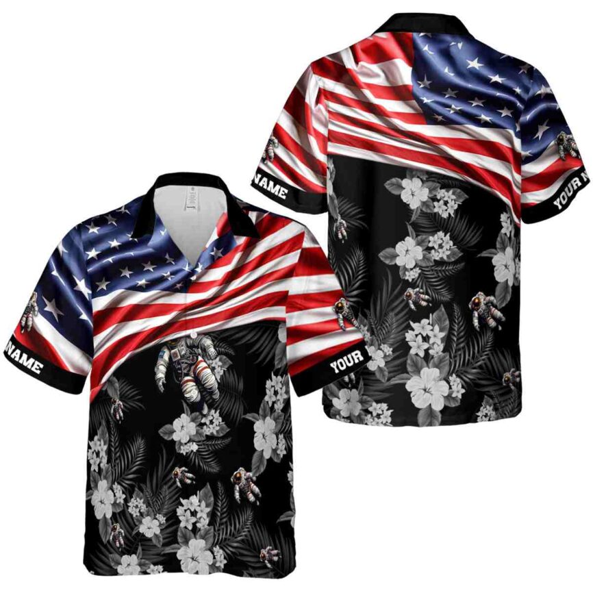 Personalized Nasa US Flag Themed Hawaiian Shirt Premium grade