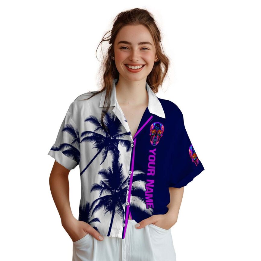 Personalized Neon Beach Vibes Hawaiian Shirt Trendy