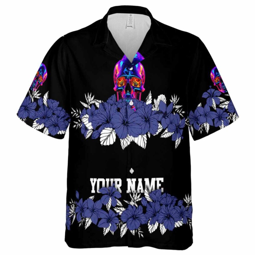 Personalized Neon Hibiscus Band Hawaiian Shirt Fashion forward