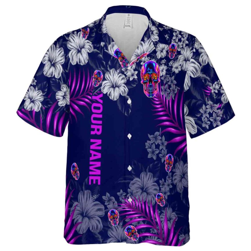 Personalized Neon Hibiscus Pattern Hawaiian Shirt Fashion forward