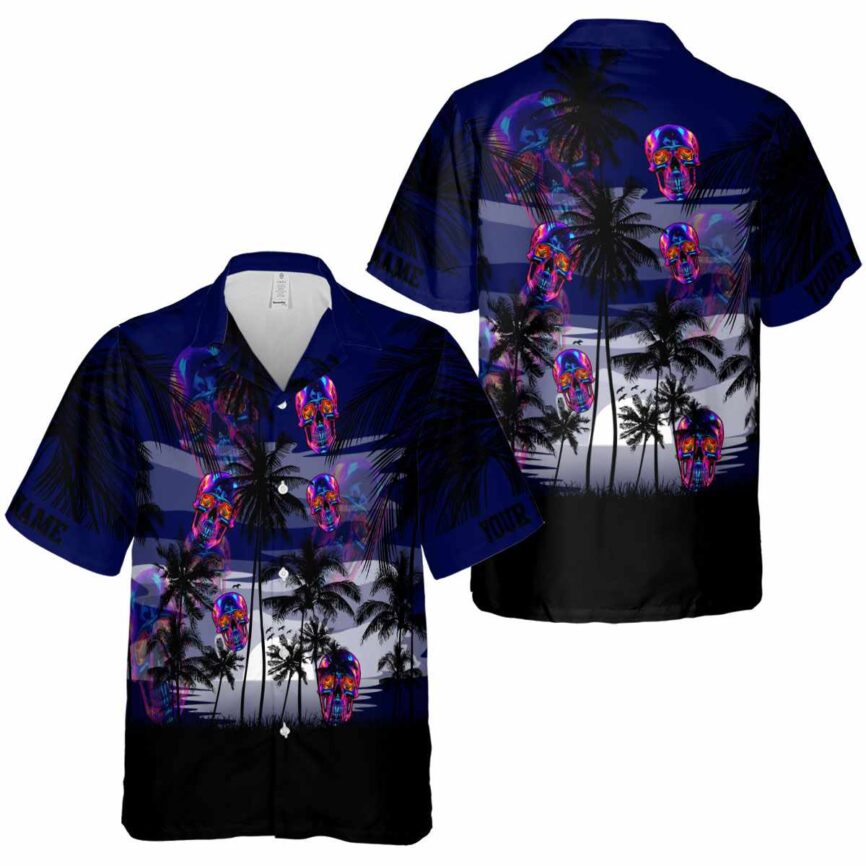 Personalized Neon Island Scenery Hawaiian Shirt Premium grade