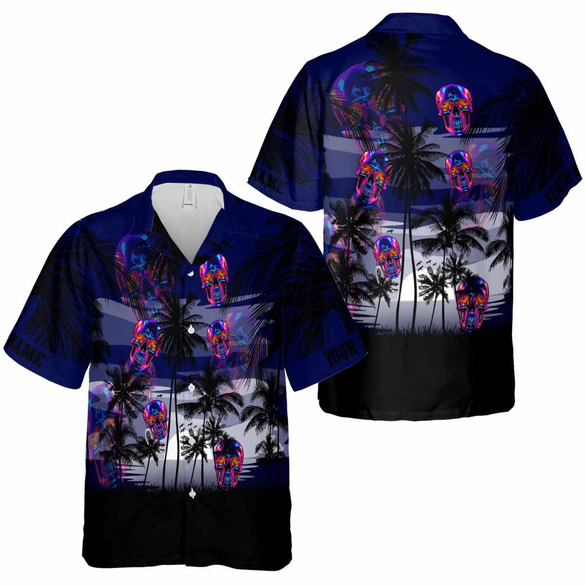 Personalized Neon Island Scenery Hawaiian Shirt Premium grade Personalized Neon Island Scenery Hawaiian Shirt Premium grade