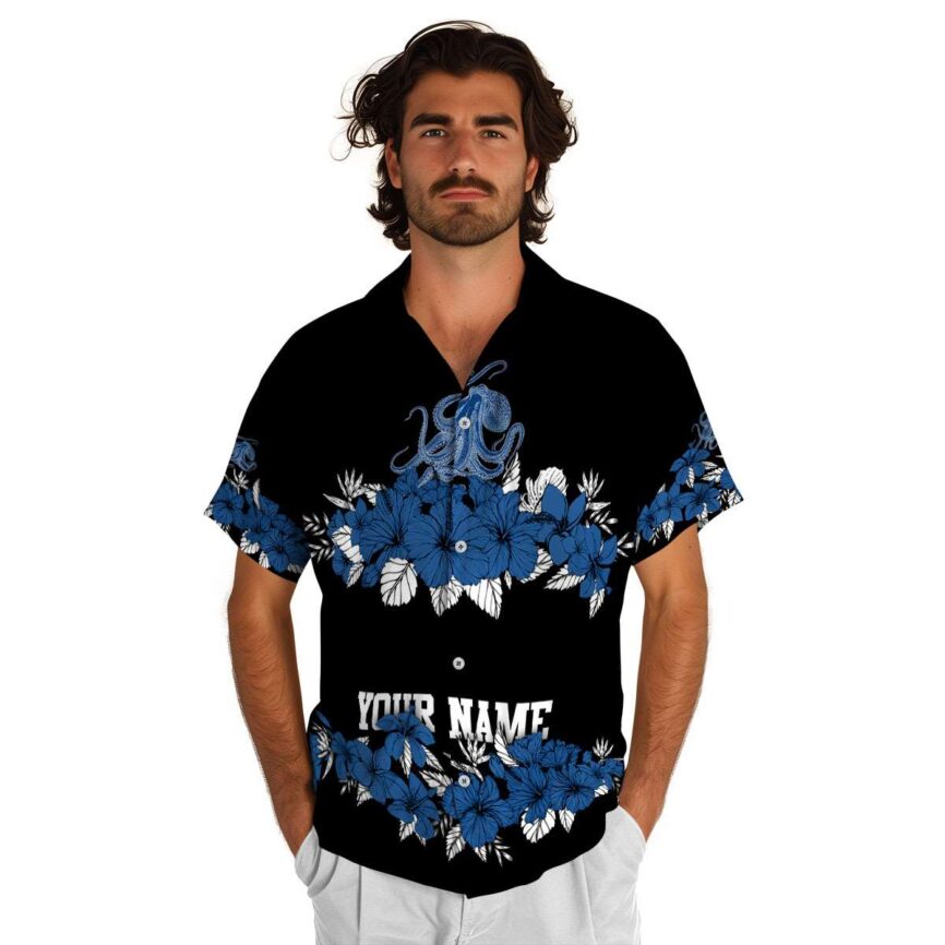 Personalized Octopus Hibiscus Band Hawaiian Shirt New Arrival