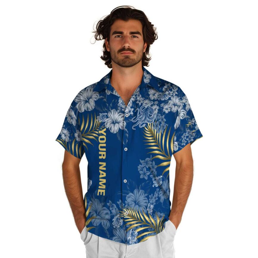 Personalized Octopus Hibiscus Pattern Hawaiian Shirt New Arrival