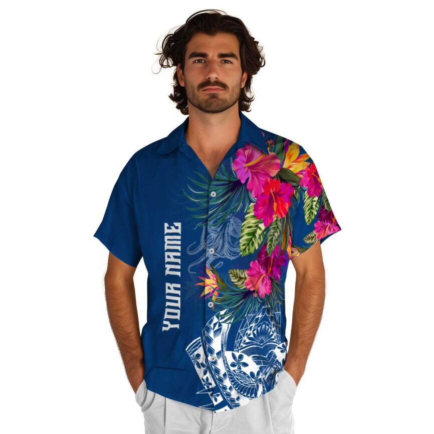 Personalized Octopus Polynesian Flowers Hawaiian Shirt New Arrival