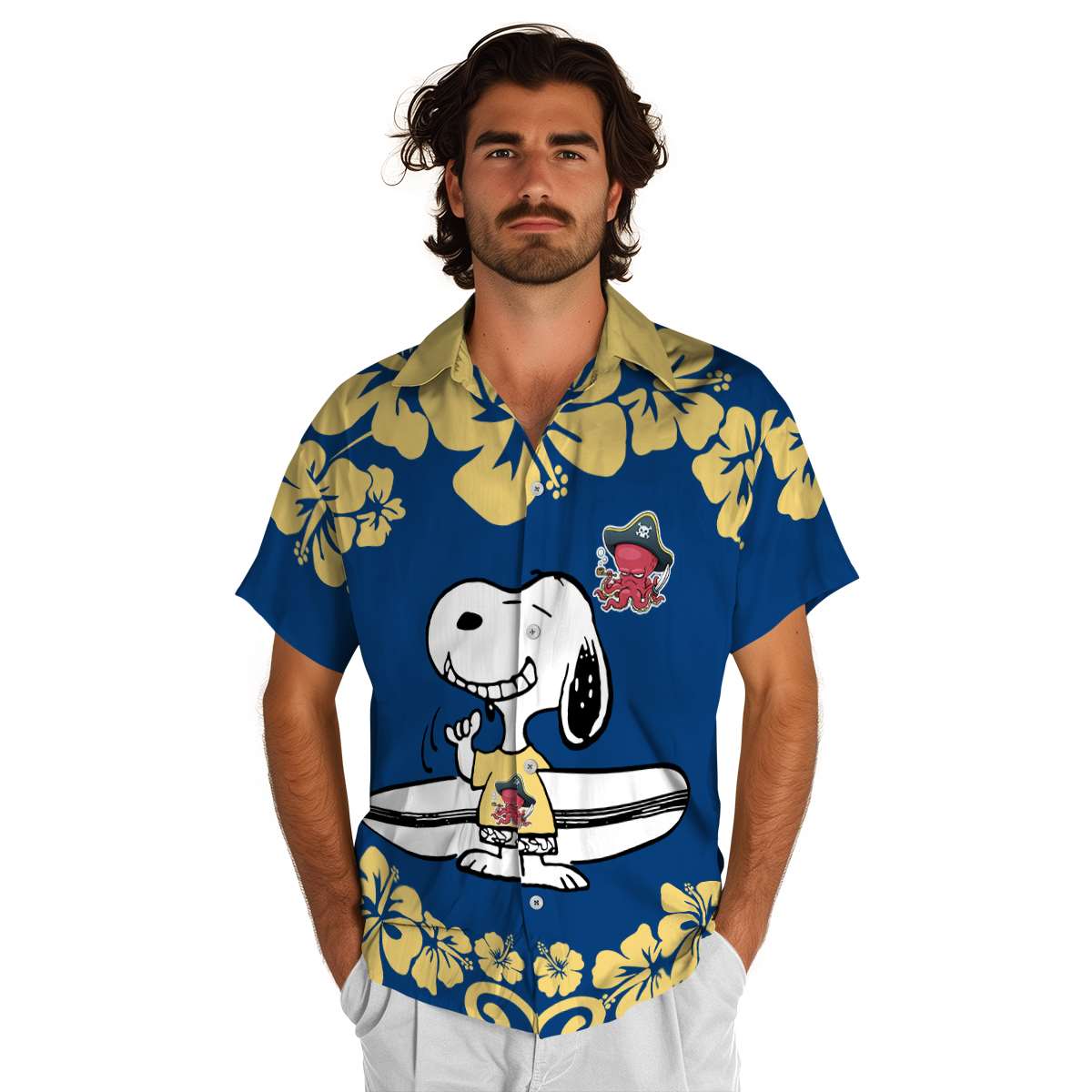 Personalized Octopus Surfing Snoopy Hawaiian Shirt New Arrival Personalized Octopus Surfing Snoopy Hawaiian Shirt New Arrival