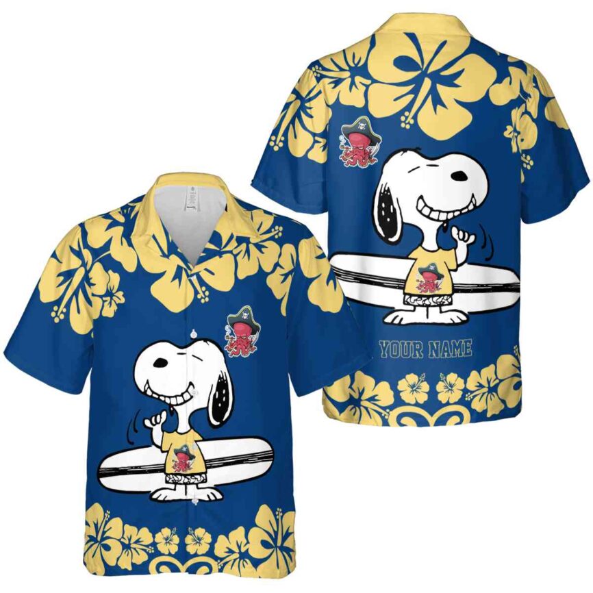 Personalized Octopus Surfing Snoopy Hawaiian Shirt Premium grade