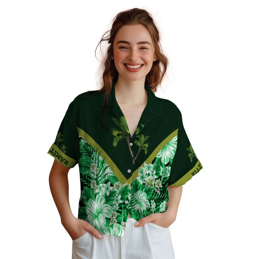 Personalized Palm Tree Bold Floral Number Hawaiian Shirt Top rated
