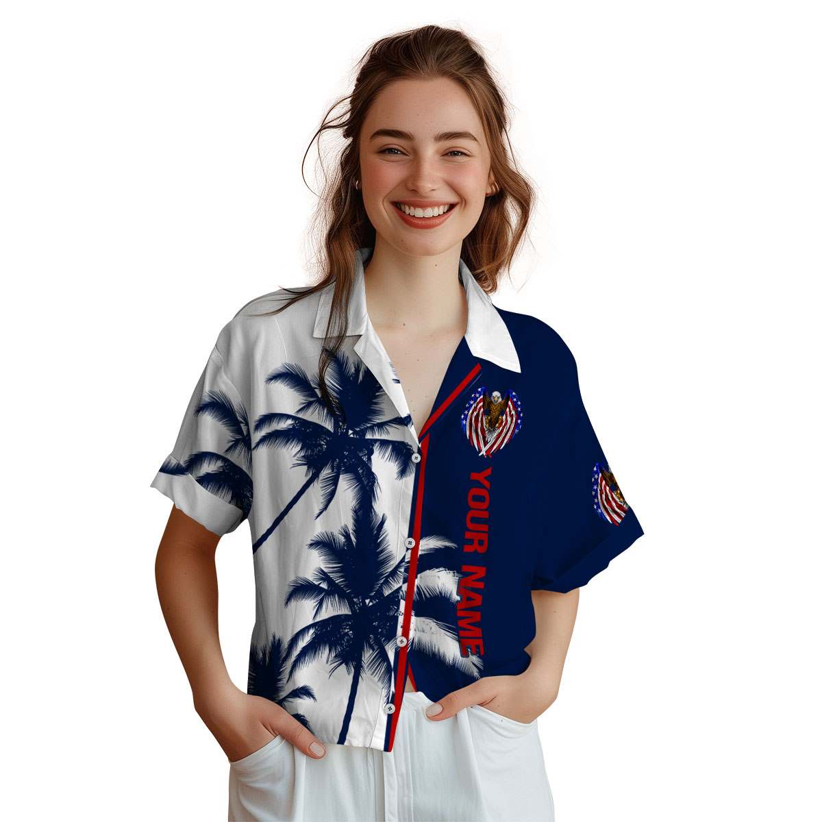 Personalized Patriotic Beach Vibes Hawaiian Shirt Trendy Personalized Patriotic Beach Vibes Hawaiian Shirt Trendy