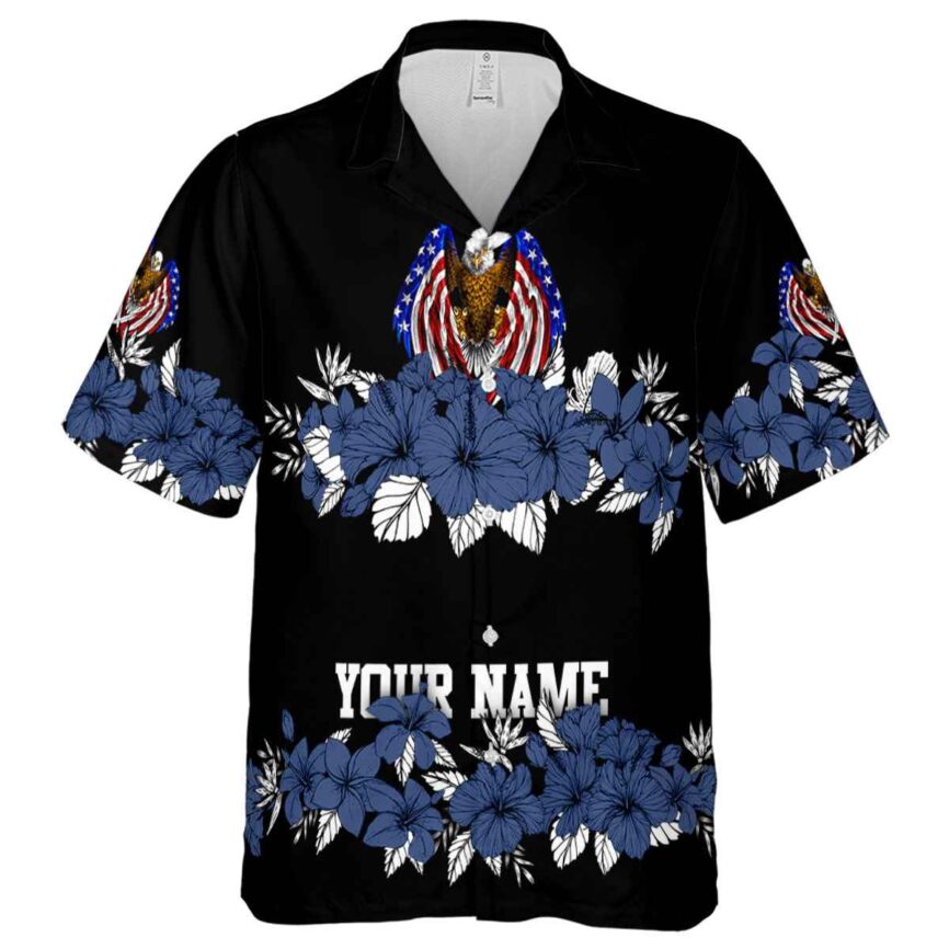Personalized Patriotic Hibiscus Band Hawaiian Shirt Fashion forward