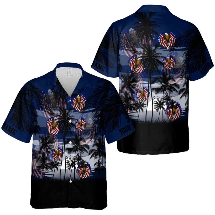 Personalized Patriotic Island Scenery Hawaiian Shirt Premium grade