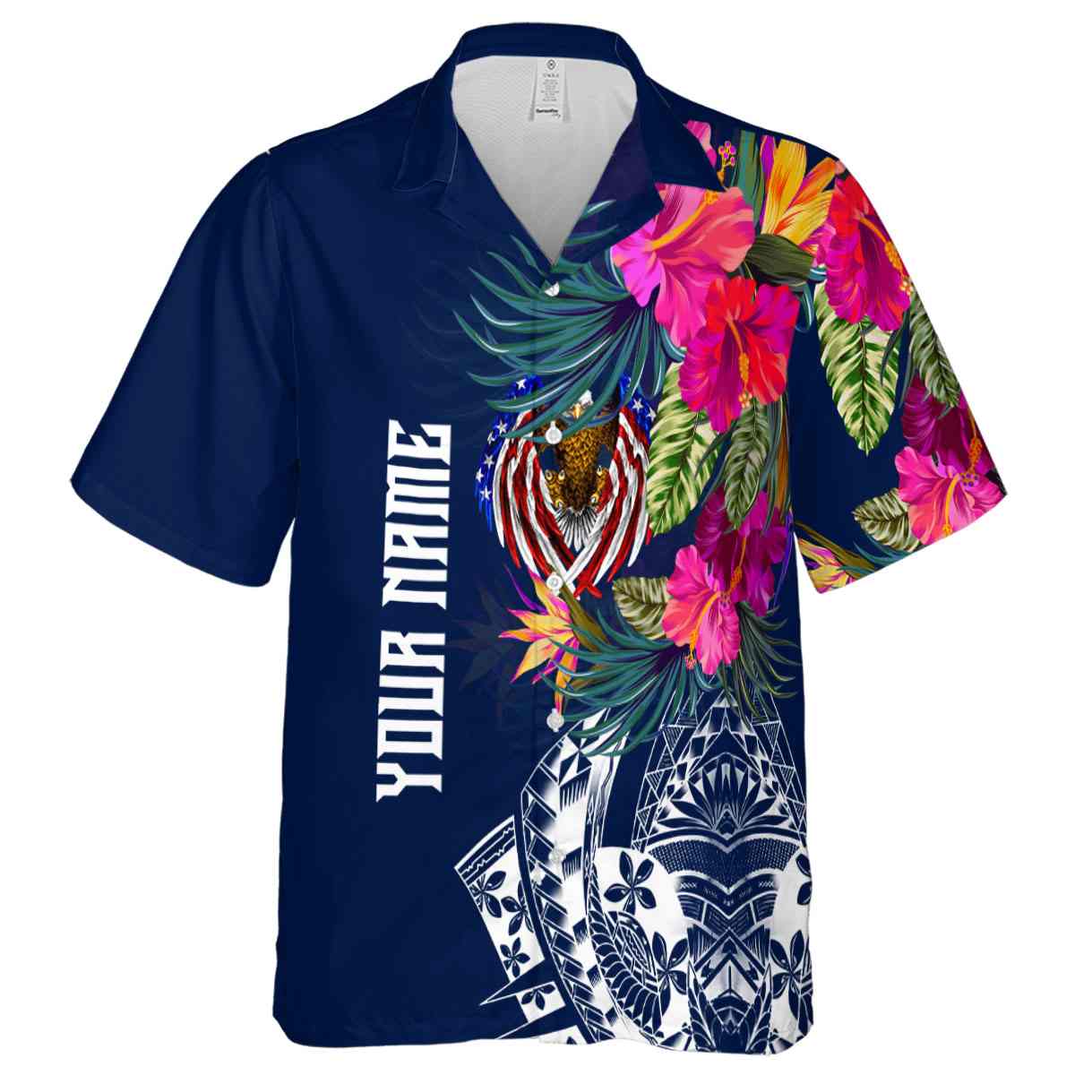 Personalized Patriotic Polynesian Flowers Hawaiian Shirt Fashion forward Personalized Patriotic Polynesian Flowers Hawaiian Shirt Fashion forward