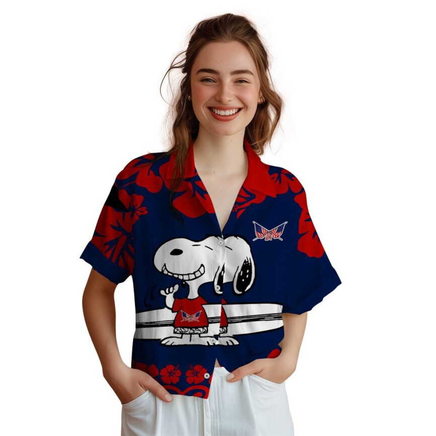 Personalized Patriotic Surfing Snoopy Hawaiian Shirt Top rated