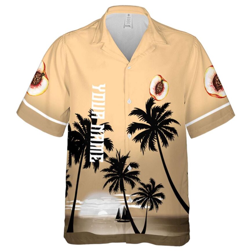 Personalized Peach Ocean Sunset Hawaiian Shirt Fashion forward