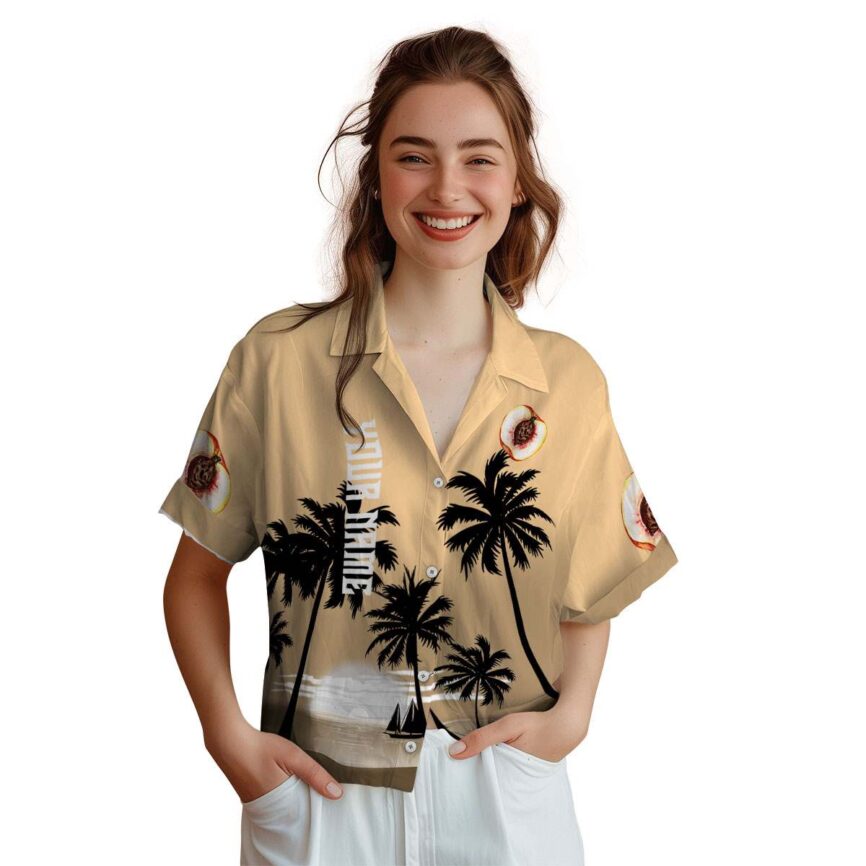 Personalized Peach Ocean Sunset Hawaiian Shirt Top rated