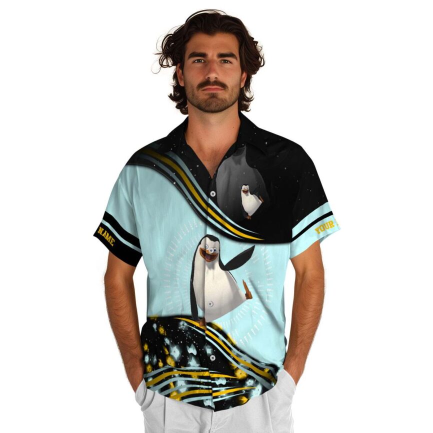 Personalized Penguin Dynamic Swirl Hawaiian Shirt New Arrival