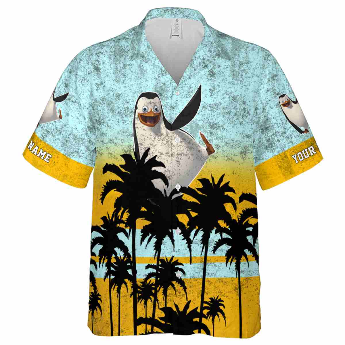 Personalized Penguin Sunset Gradient Hawaiian Shirt Fashion forward Personalized Penguin Sunset Gradient Hawaiian Shirt Fashion forward