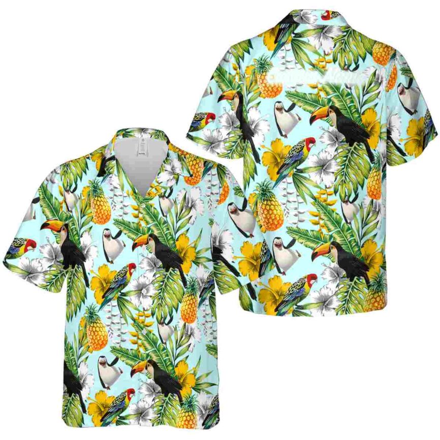 Personalized Penguin Toucan Bird Hawaiian Shirt Premium grade