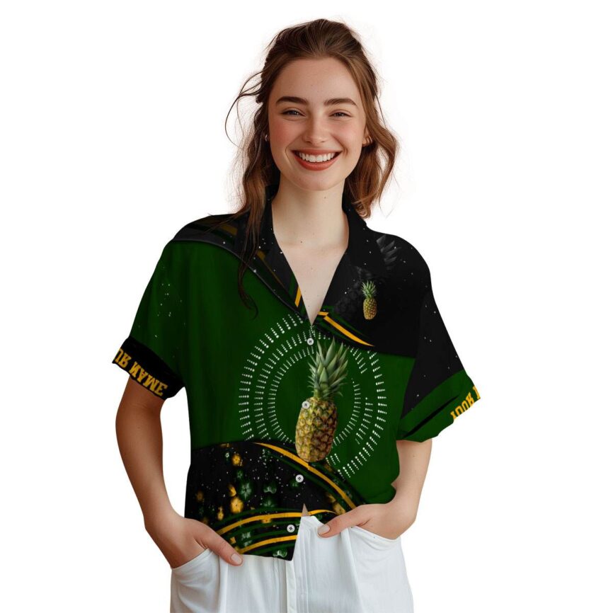 Personalized Pineapple Dynamic Swirl Hawaiian Shirt Top rated