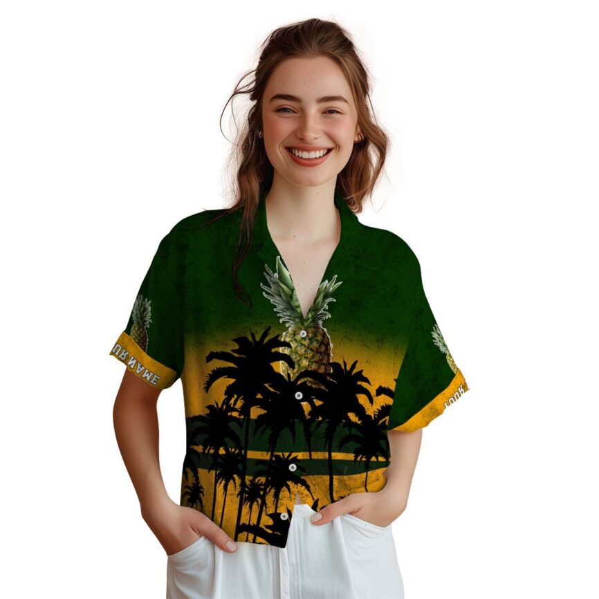 Personalized Pineapple Sunset Gradient Hawaiian Shirt Top rated