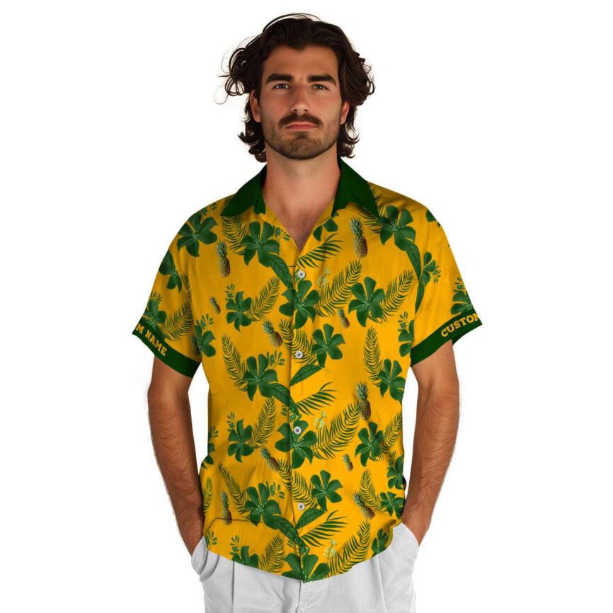 Personalized Pineapple Tropical Flower Hawaiian Shirt New Arrival