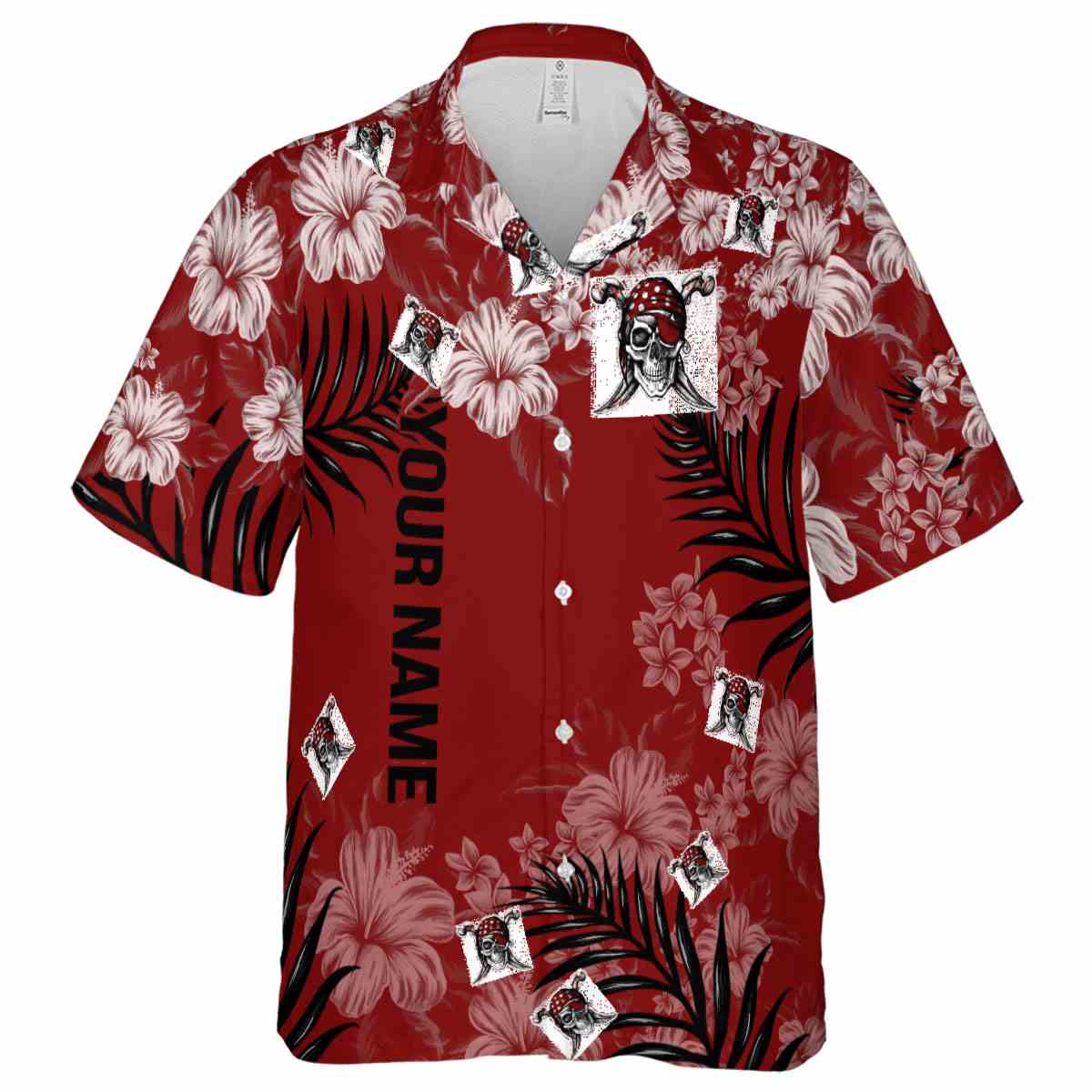 Personalized Pirate Hibiscus Pattern Hawaiian Shirt Fashion forward Personalized Pirate Hibiscus Pattern Hawaiian Shirt Fashion forward